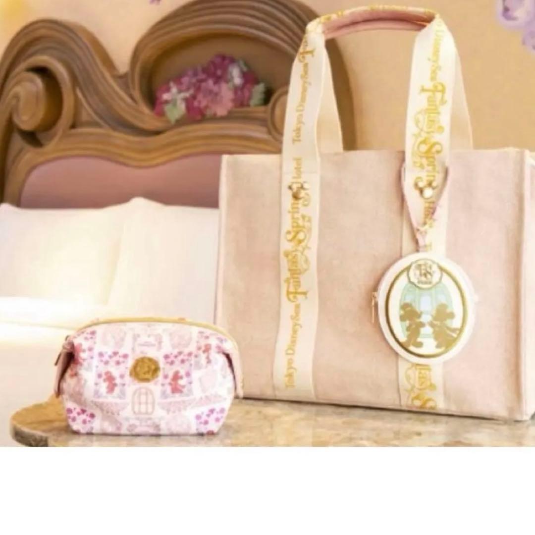 未使用　ファンタジースプリングスホテル　トートバッグ　ポーチ　ショルダーバッグ