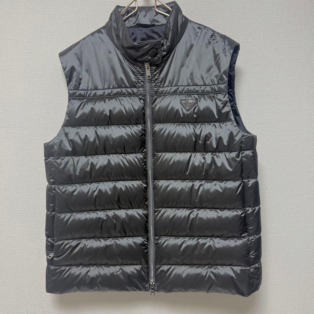 極美品 PRADA ダウンベスト 42 プラダ