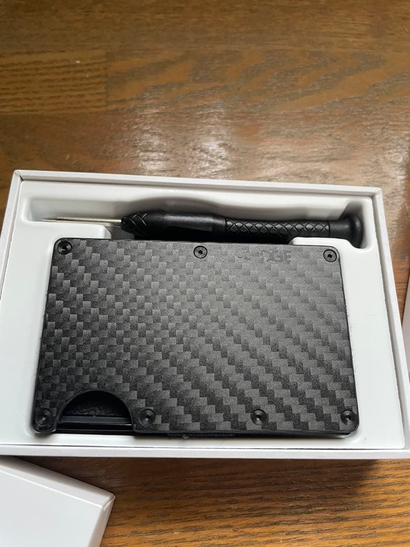 ザリッジ the RIDGE カーボンファイバーウォレット　マネークリップ