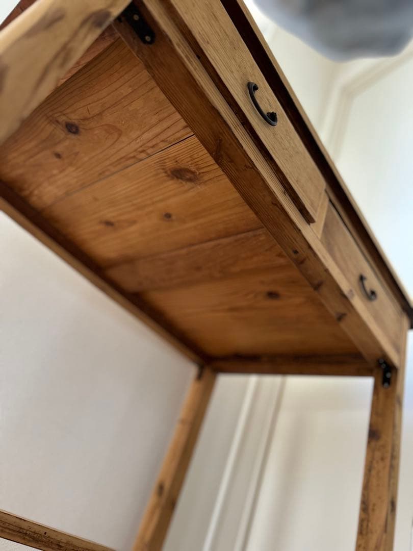 【am.】ジャパンアンティーク　机　古道具　スリップド