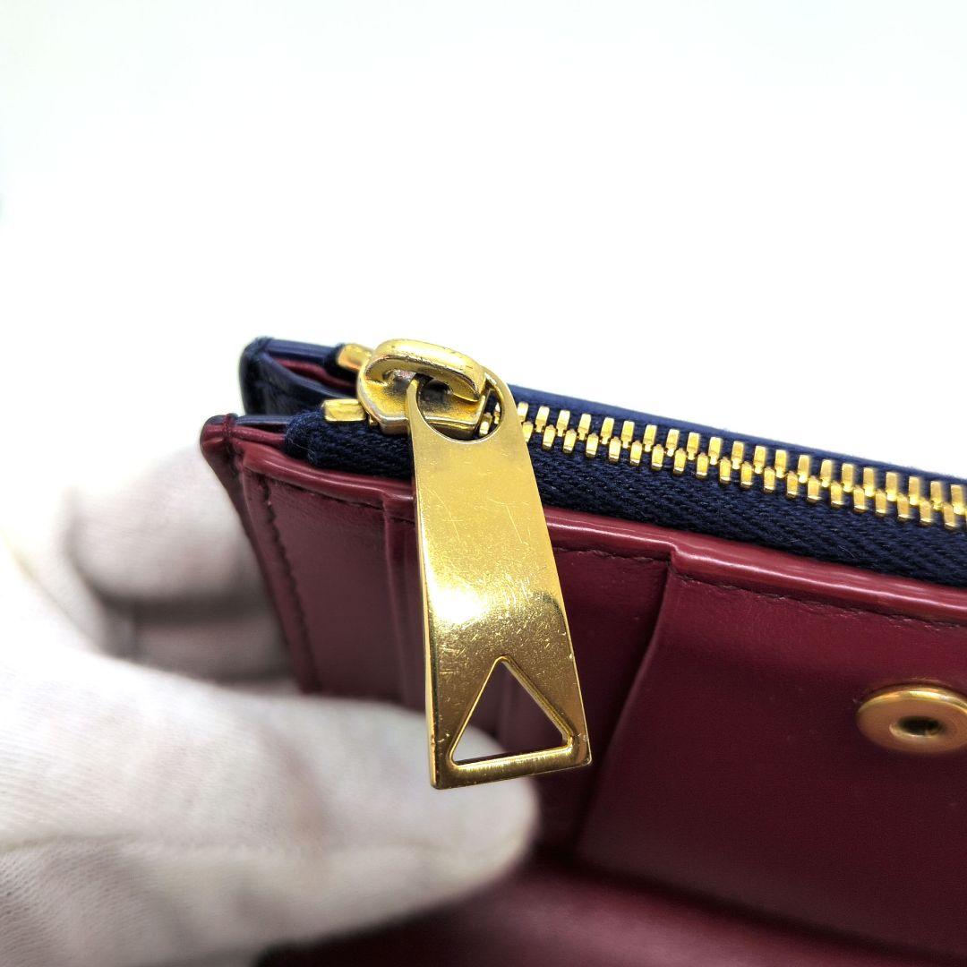 【極美品 RFID搭載 現行】ボッテガヴェネタ　スモールカセット　バイカラー