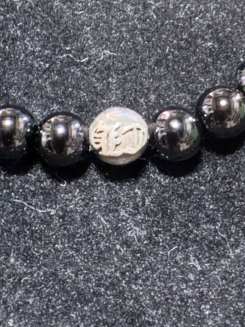 I*a様 クロムハーツ　ビーズブレスレット オニキスビーズ6mm SV925