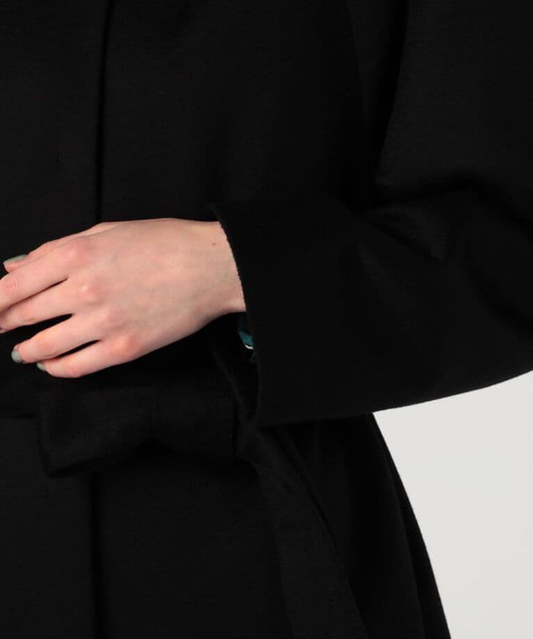 【美品】TOMORROWLAND ピュアカシミア100%コート黒 size 36