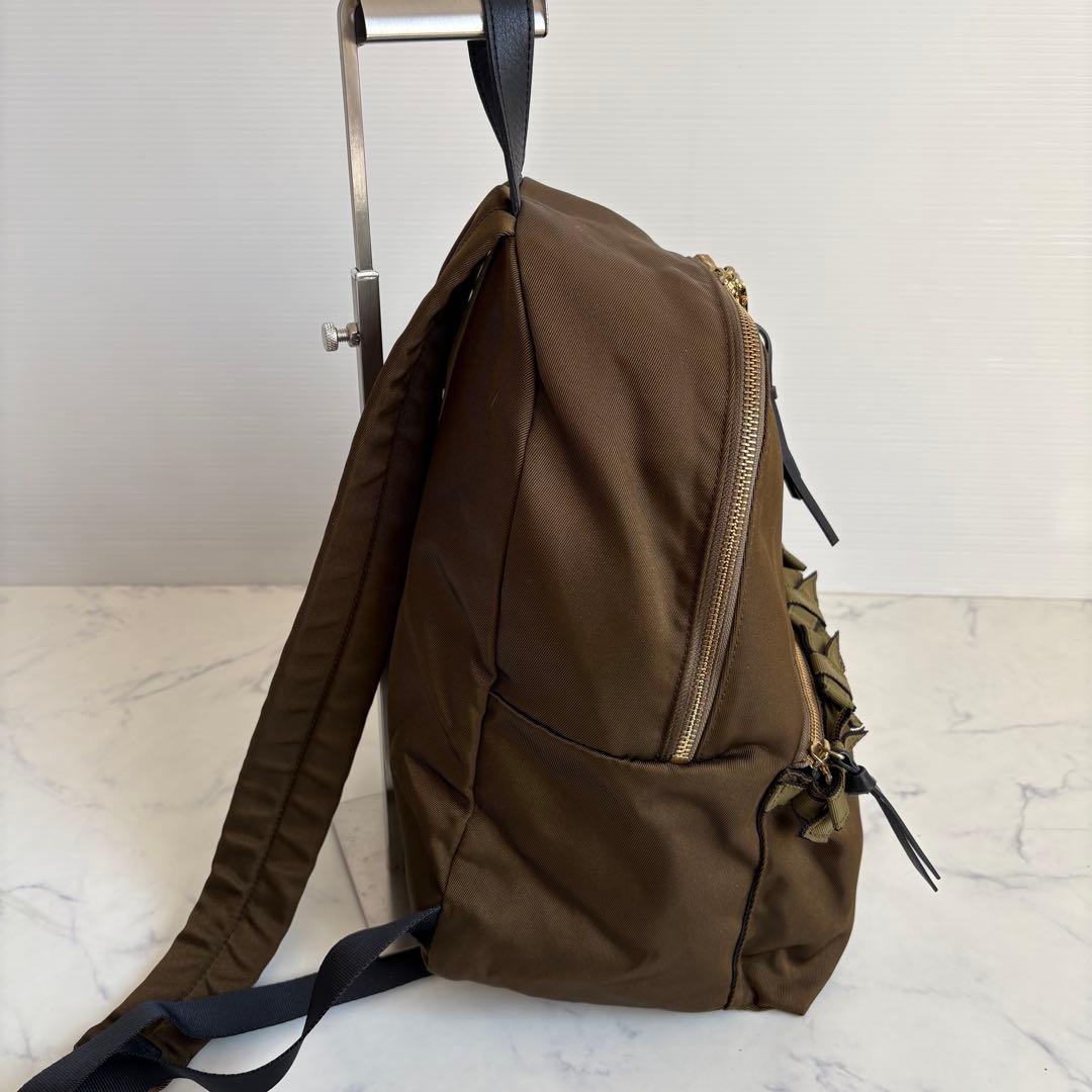 美品 TOCCA トッカ リボン リュック 定価2.7万円バックパック カーキ