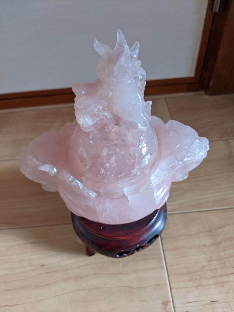 ★香炉 紅水晶 ローズクォーツ☆期間限定お値下げ☆