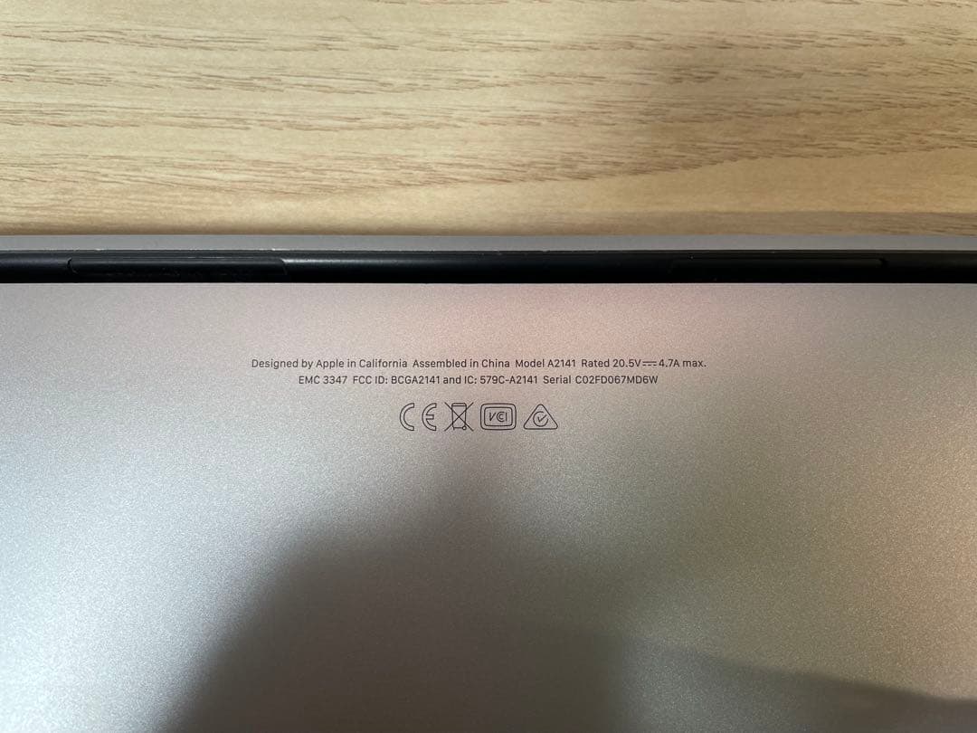 MacBook Pro (16-inch,2019）32GB/1TB