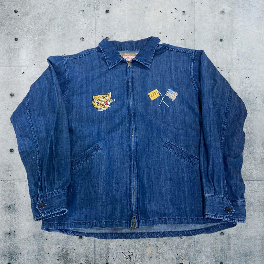 ベドジャン　デニムジャケット Mサイズ 虎刺繍