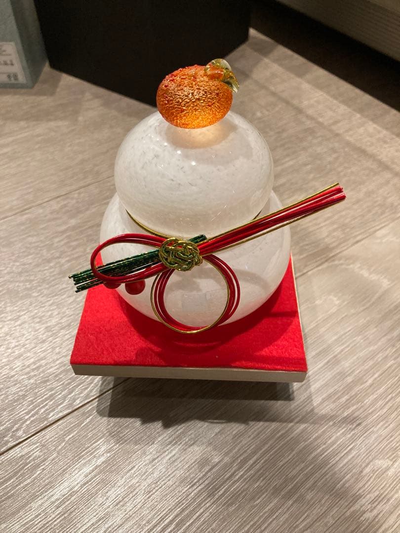 ガラス製　鏡餅