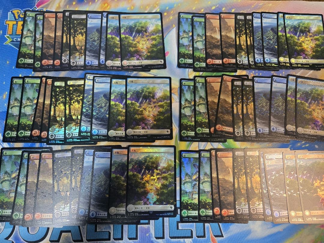 MTG チョコボトラックFoil　基本土地60枚セット　日本語版チョコボバンドル