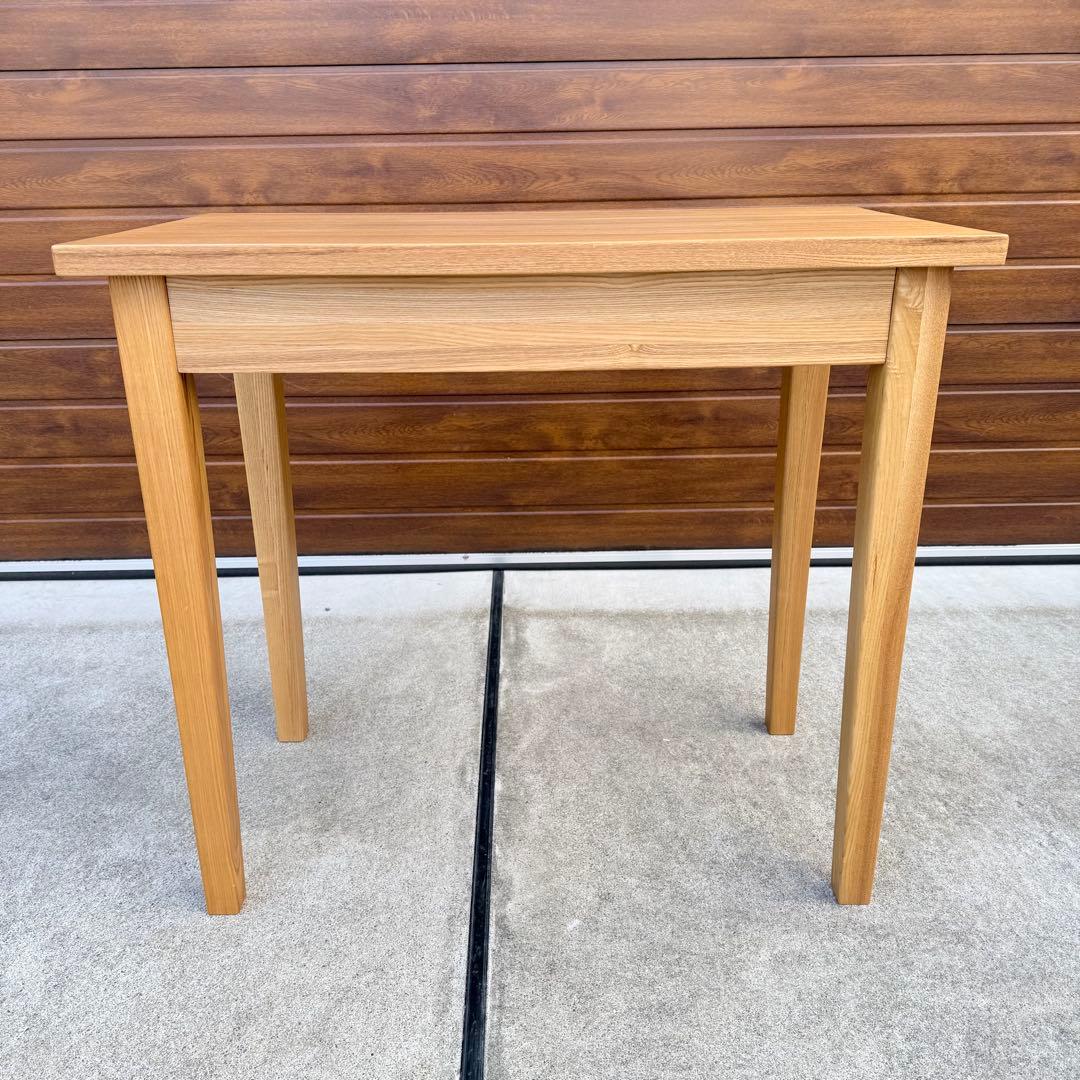 廃盤 美品 無印良品 デスク 学習机 タモ 引き出し付き