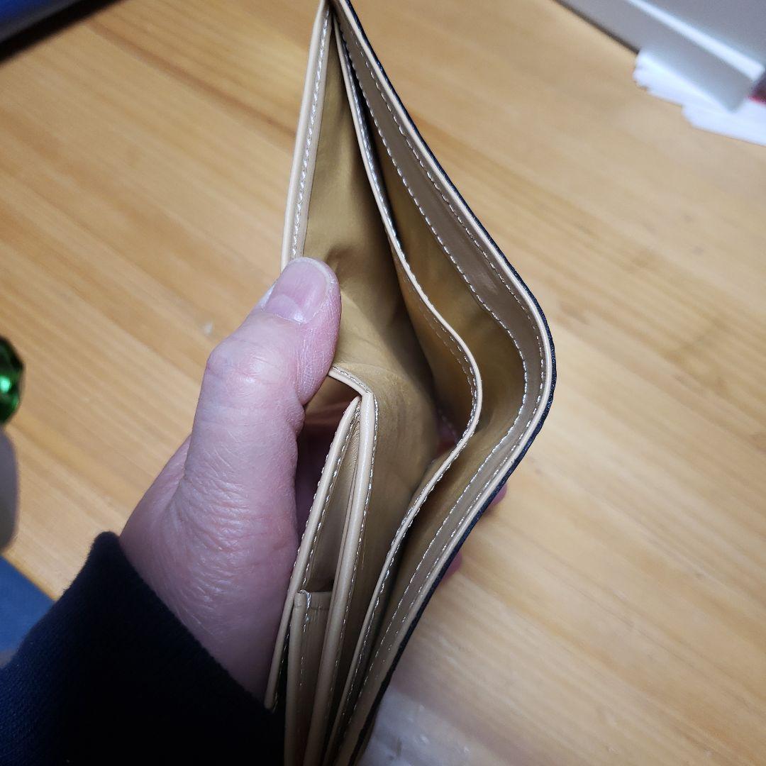 kitamura 二つ折り財布 ネイビー