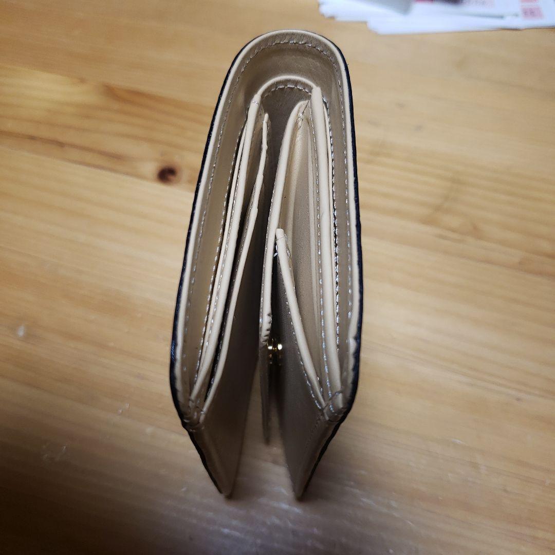 kitamura 二つ折り財布 ネイビー