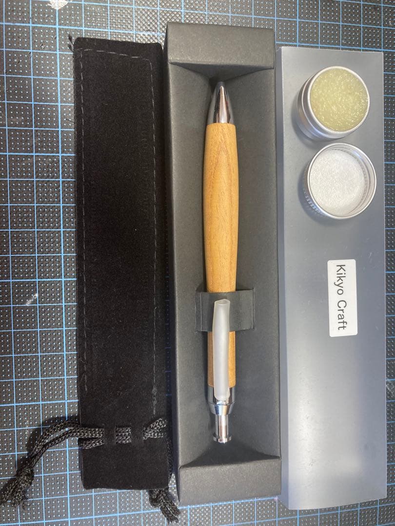 御蔵島 金桑 桑 木軸 シャーペン 野原工芸 こぶた工房 ウッドペンクラフト