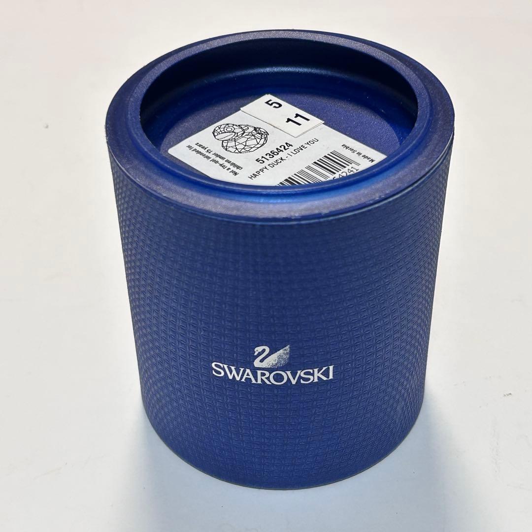 スワロフスキー SWAROVSKI ハッピーダック I LOVE YOU ピンク
