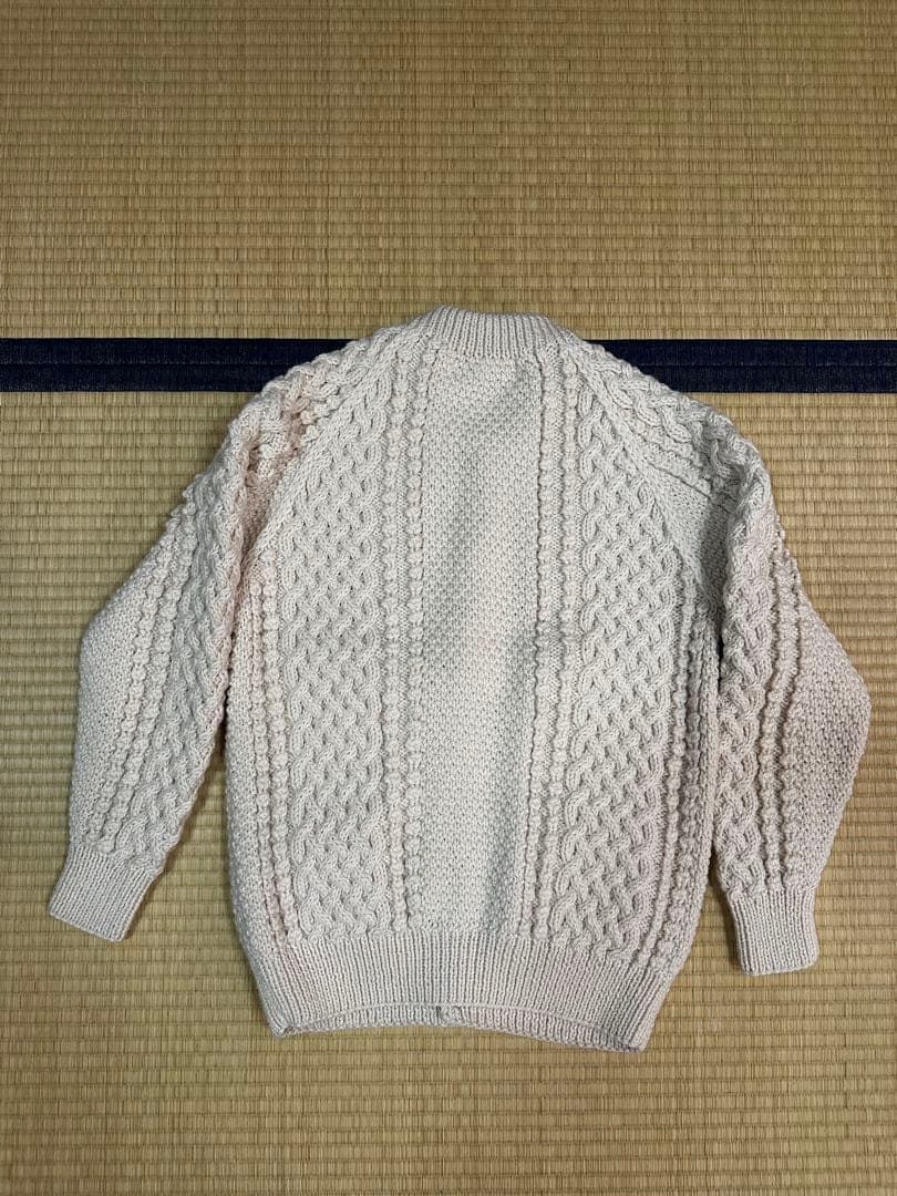 インバーアラン カーディガン4A ナチュラル サイズ40 良品