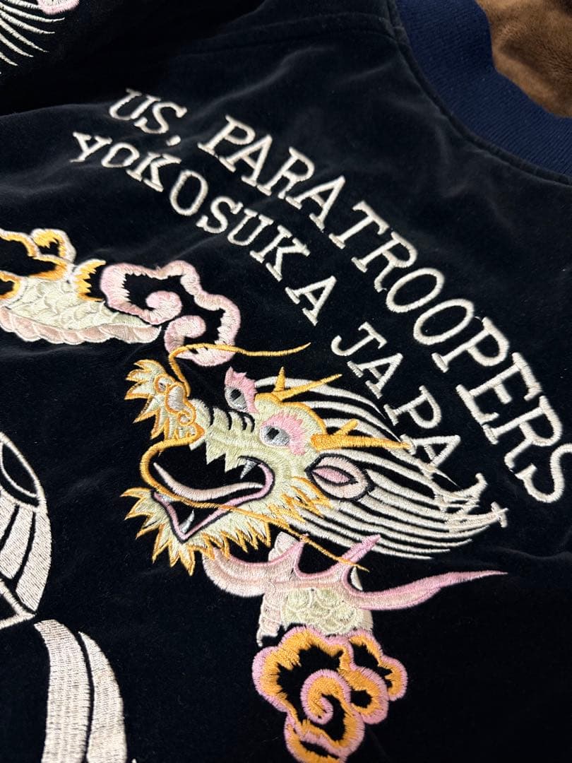 TATTOO JAKE USA 別珍 龍 日本限定 スカジャン vintage