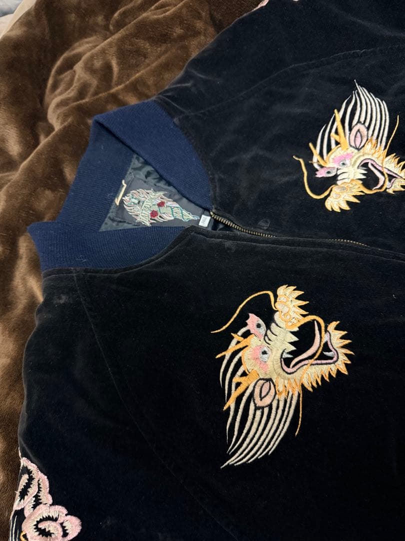 TATTOO JAKE USA 別珍 龍 日本限定 スカジャン vintage