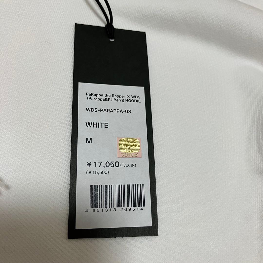 新品 希少 WIND AND SEA パラッパラッパー コラボ パーカー M 白