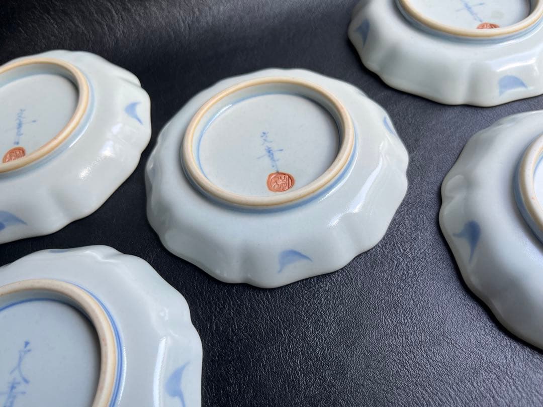 文青窯　文青　小皿　5枚　4寸皿　うさぎ