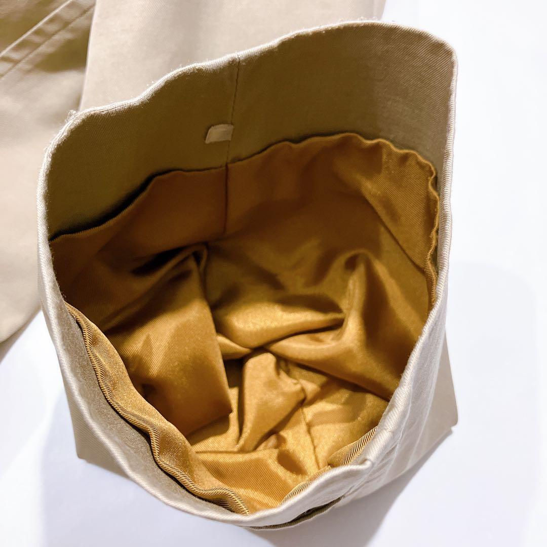 【逸品】バーバリーズ　ステンカラーコート　ハニーベージュ　ライナー付　XL相当