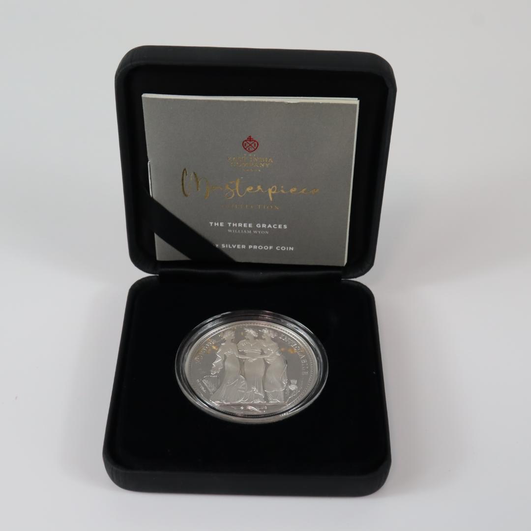 1オンス セントヘレナ スリーグレイセス プルーフ 銀貨 付属品完備