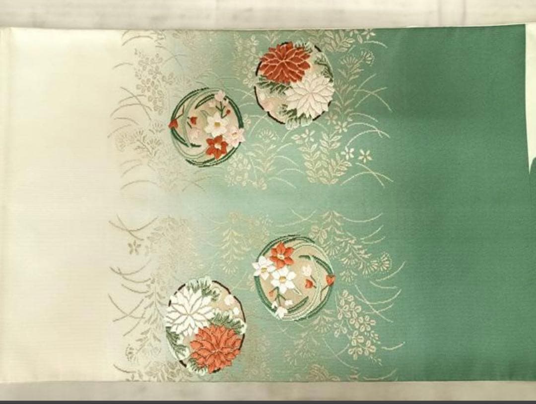 振袖 フルセット6点サイズM〜Ｌ絞り　熨斗吉祥花鳥蝶文　金銀彩　正絹