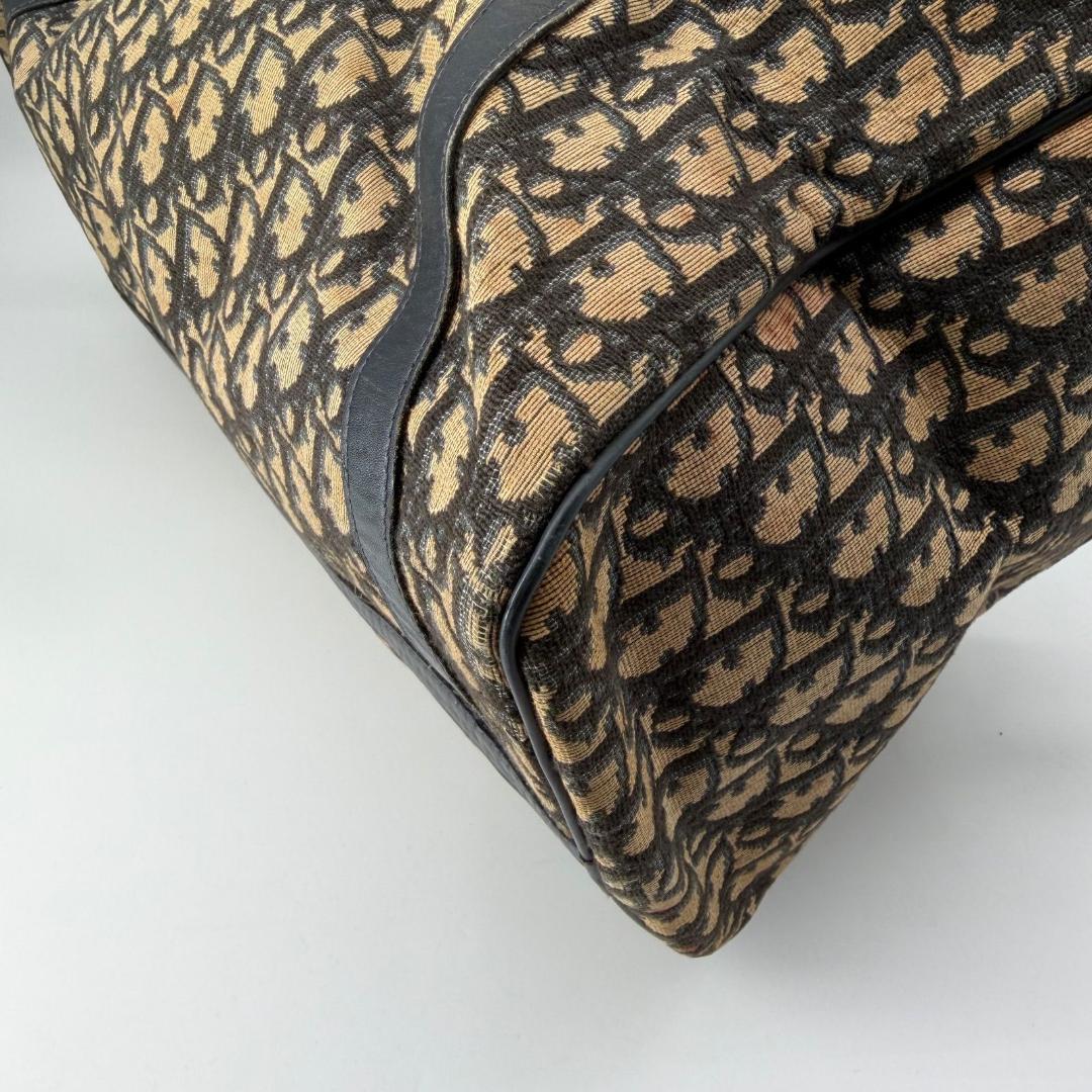 15420✨良品✨クリスチャンディオール トロッター柄 ボストンバッグ 大