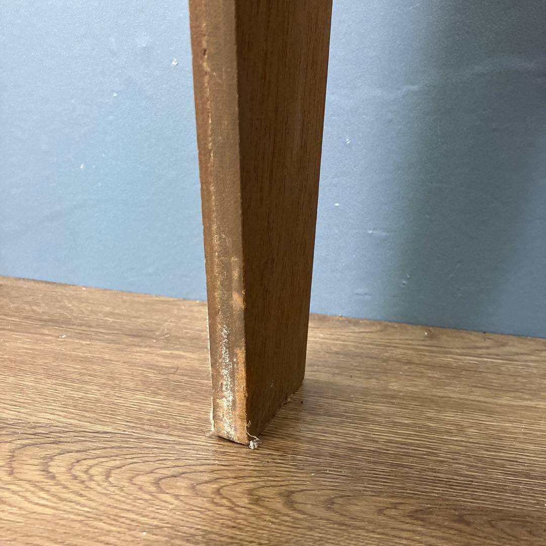 A-3 昭和レトロ 収納付き スツール ピアノ椅子 レッド 角椅子 イス チェア