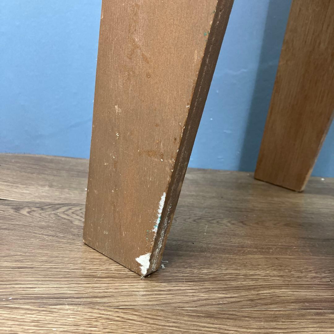 A-3 昭和レトロ 収納付き スツール ピアノ椅子 レッド 角椅子 イス チェア