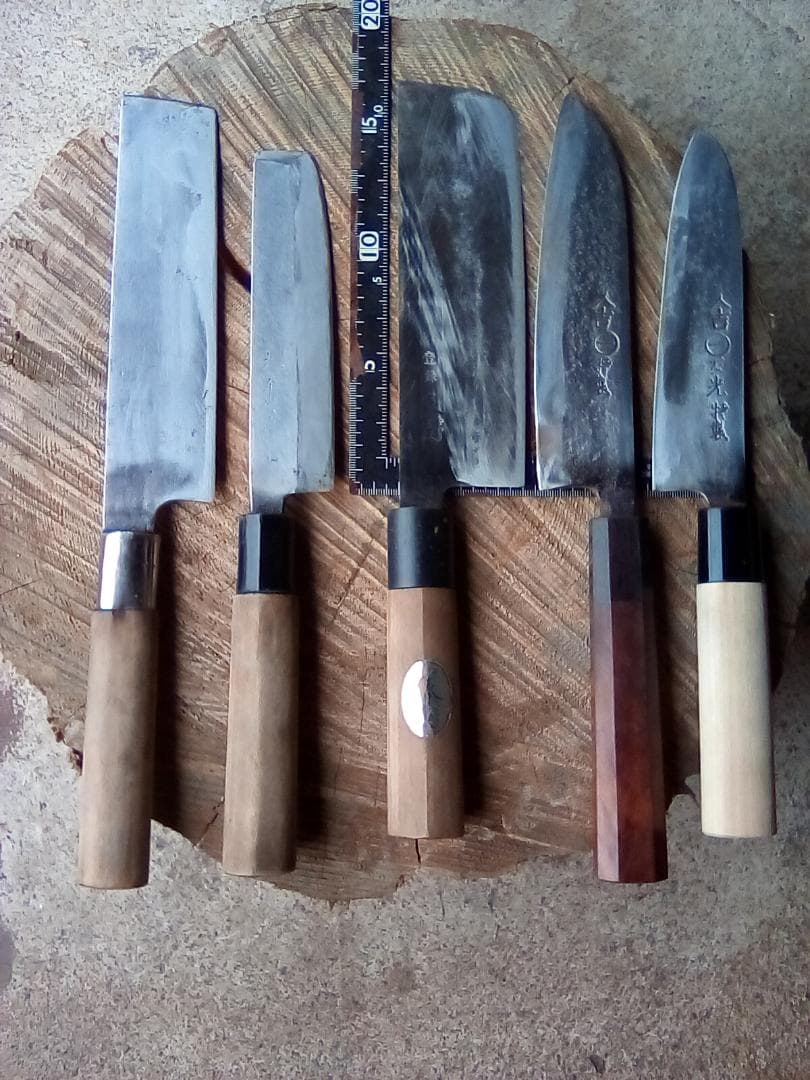 中古　和包丁　5本　鋼