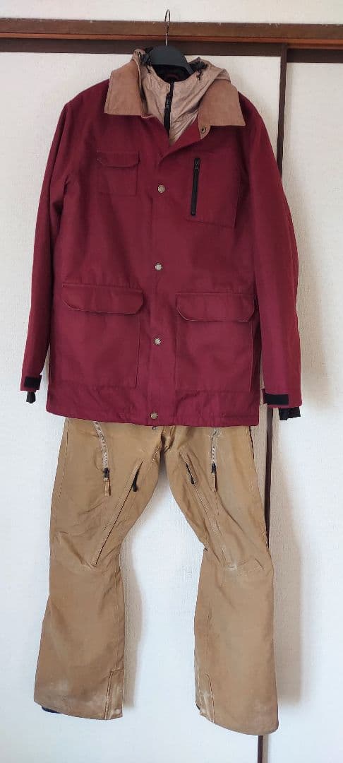 VOLCOM × EDGE スノーボードウェア 上下セット