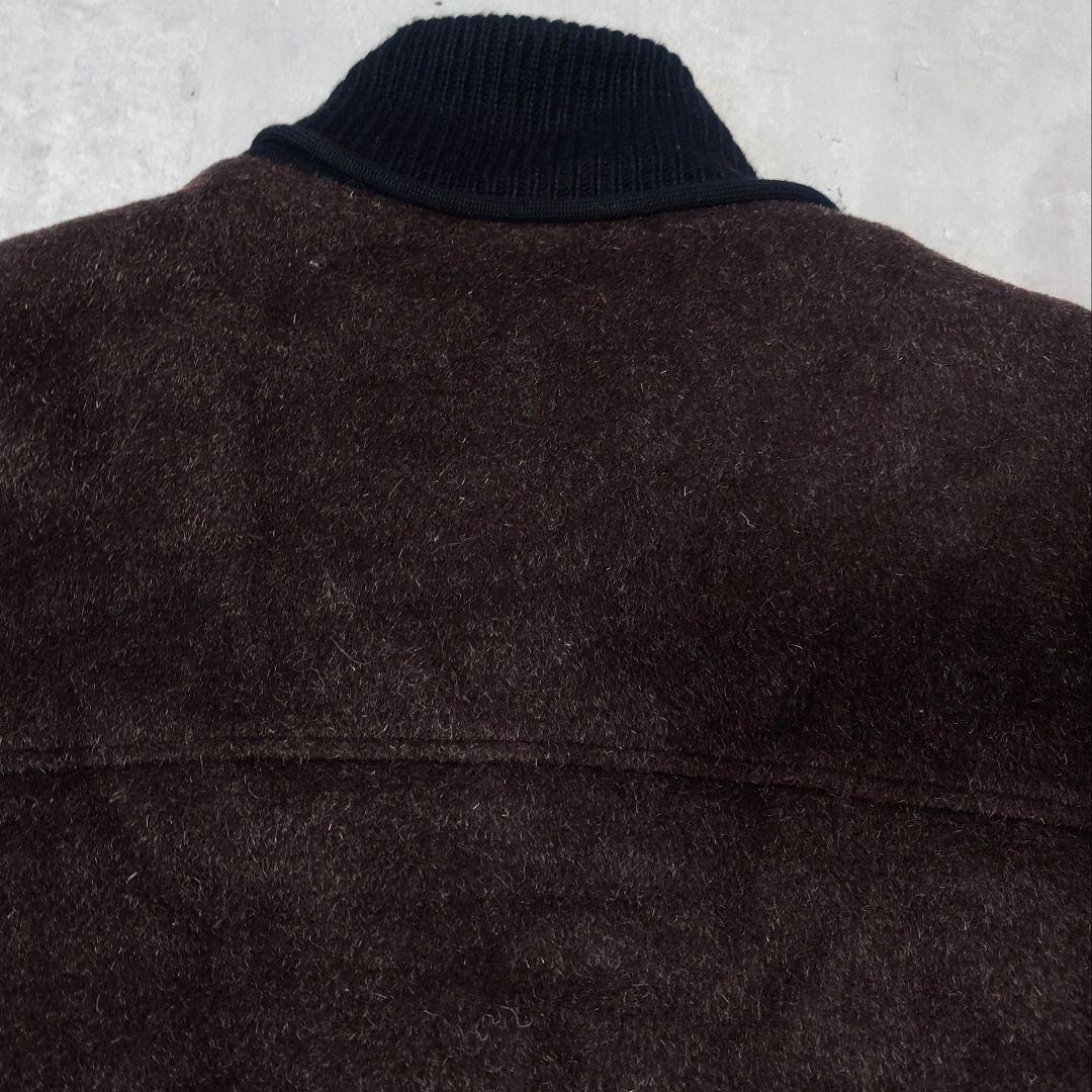 【名作】アニエスベーオム ウール モヘヤ ジップブルゾン 八の字 riri