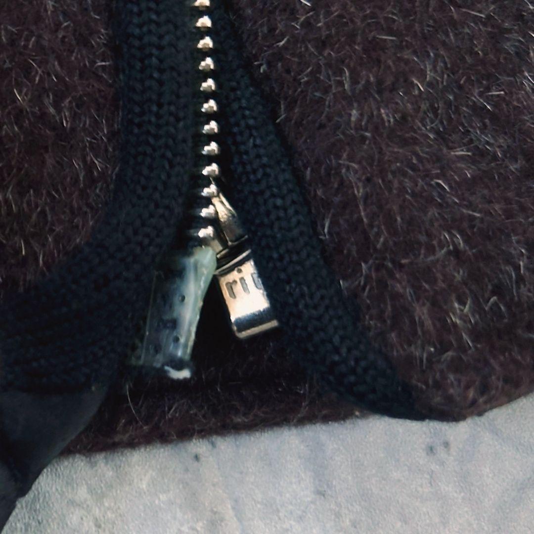 【名作】アニエスベーオム ウール モヘヤ ジップブルゾン 八の字 riri