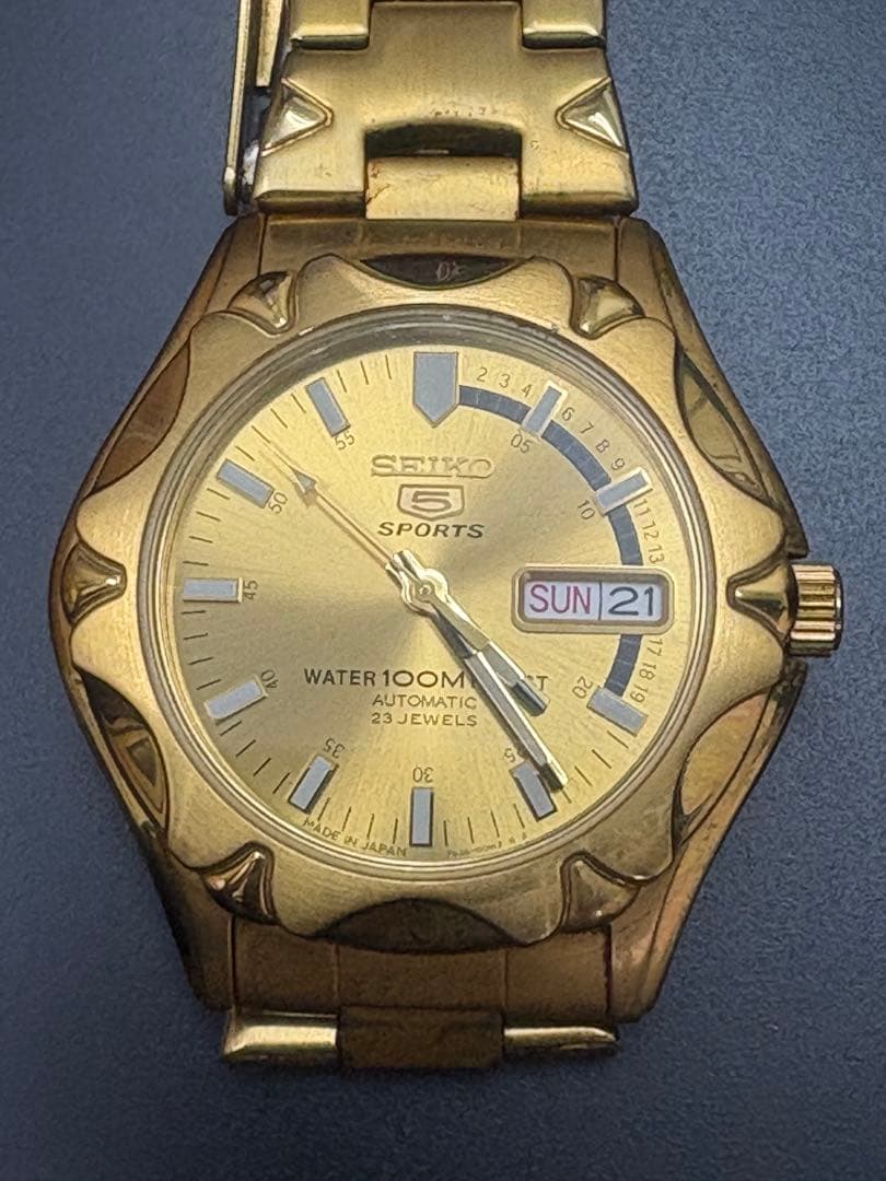 SEIKO ゴールド　自動巻き　腕時計　中古