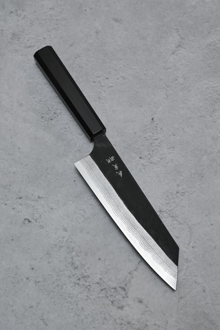 加藤 義実 Yoshimi Kato 黒打 ダマスカス 青紙スーパー文化包丁