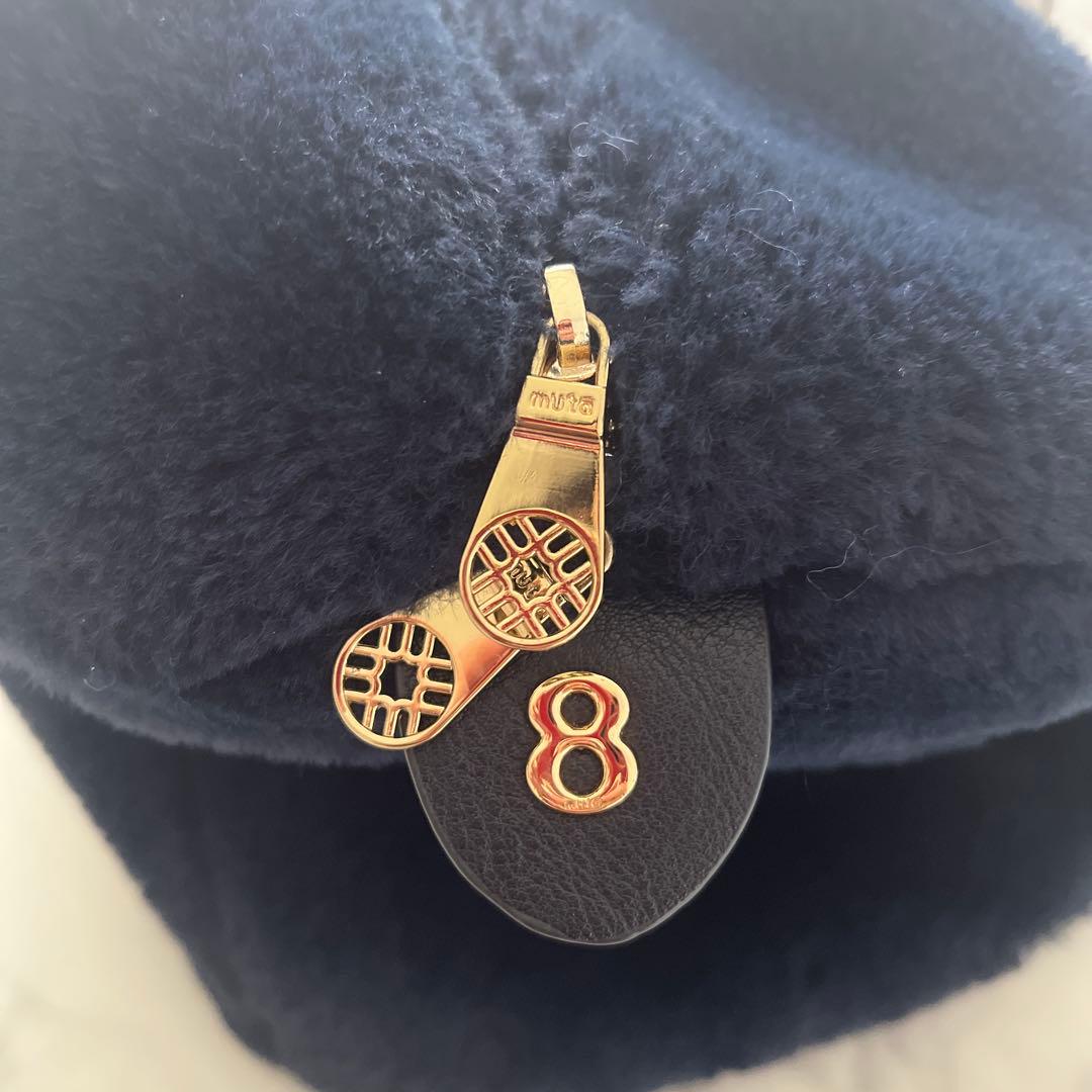 ムータ 配色ファーボストンバック