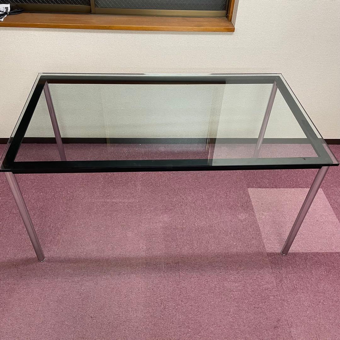 LC10 ダイニングテーブル 天板厚10mm ガラス天板 名作テーブルM