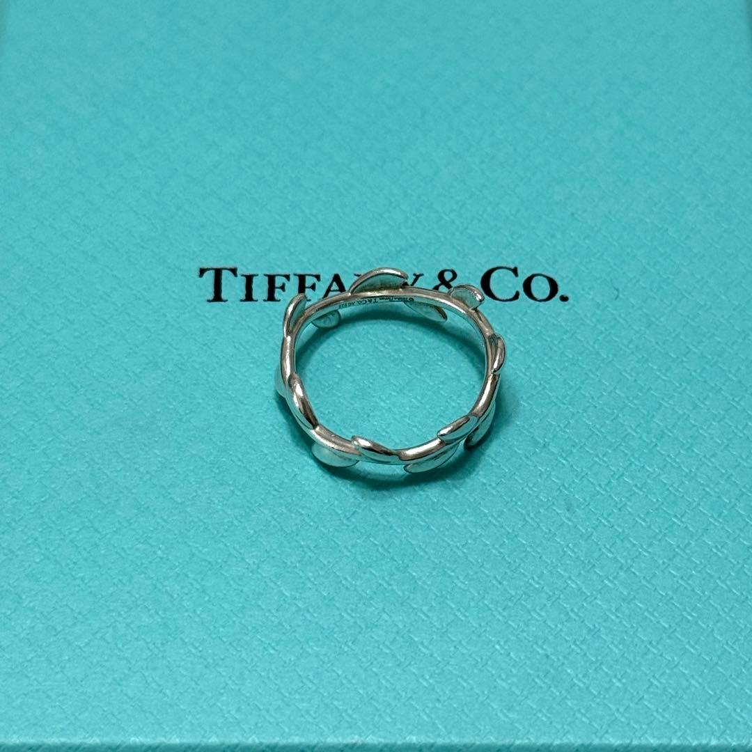 美品 ティファニー リング オリーブ リーフ シルバー 925 11号