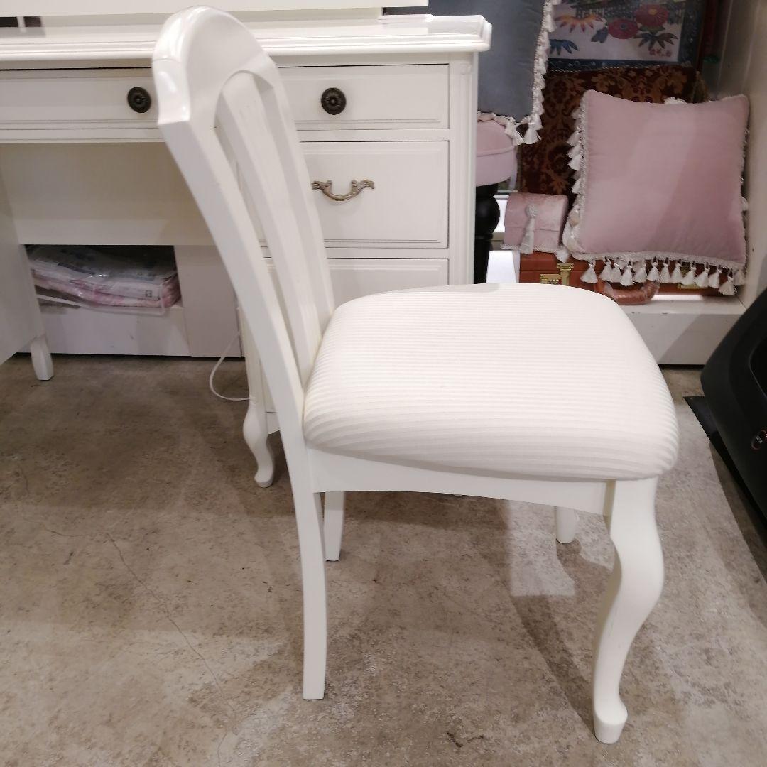 1+【2点セット】 セリーヌ ドレッサー チェア セット 東海家具 化粧台