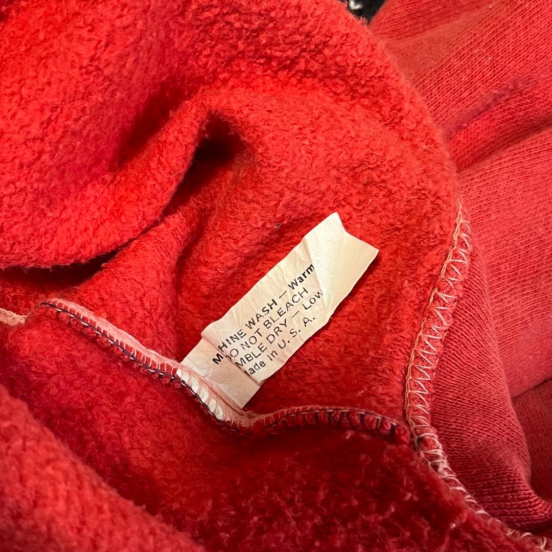 60s 70s フェード ジップアップ パーカー ヴィンテージ ダブルフェイス