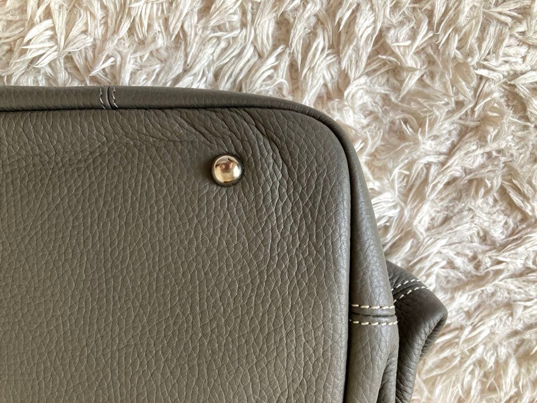 【美品】バーニーズニューヨーク トートバッグ グレー