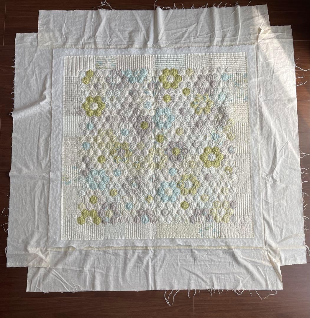 こうの早苗 製作途中 マザーズガーデンのベビーキルト