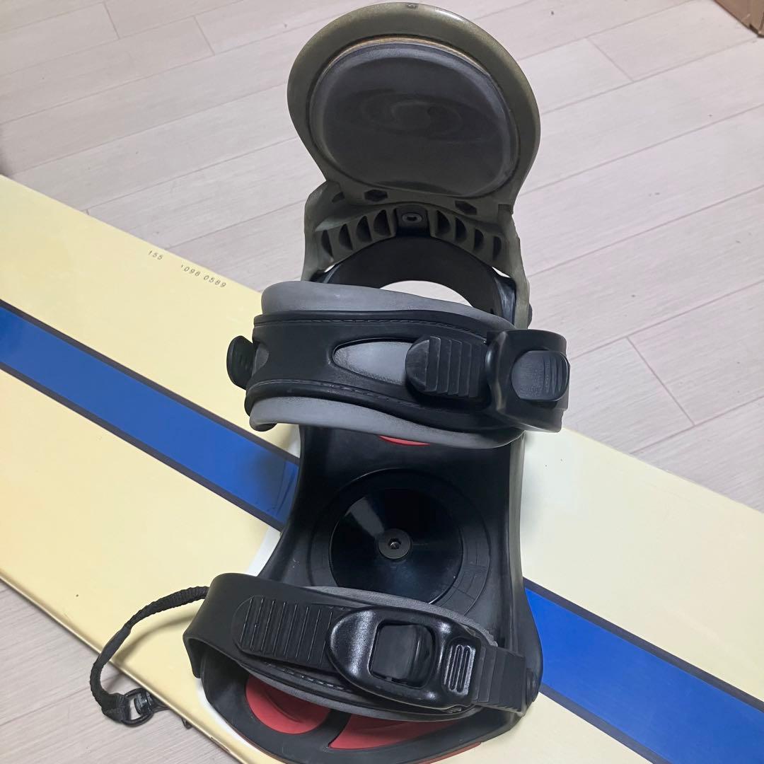 【ケース付】Ever Surfスノーボードセット155cm/サロモンバインM/L