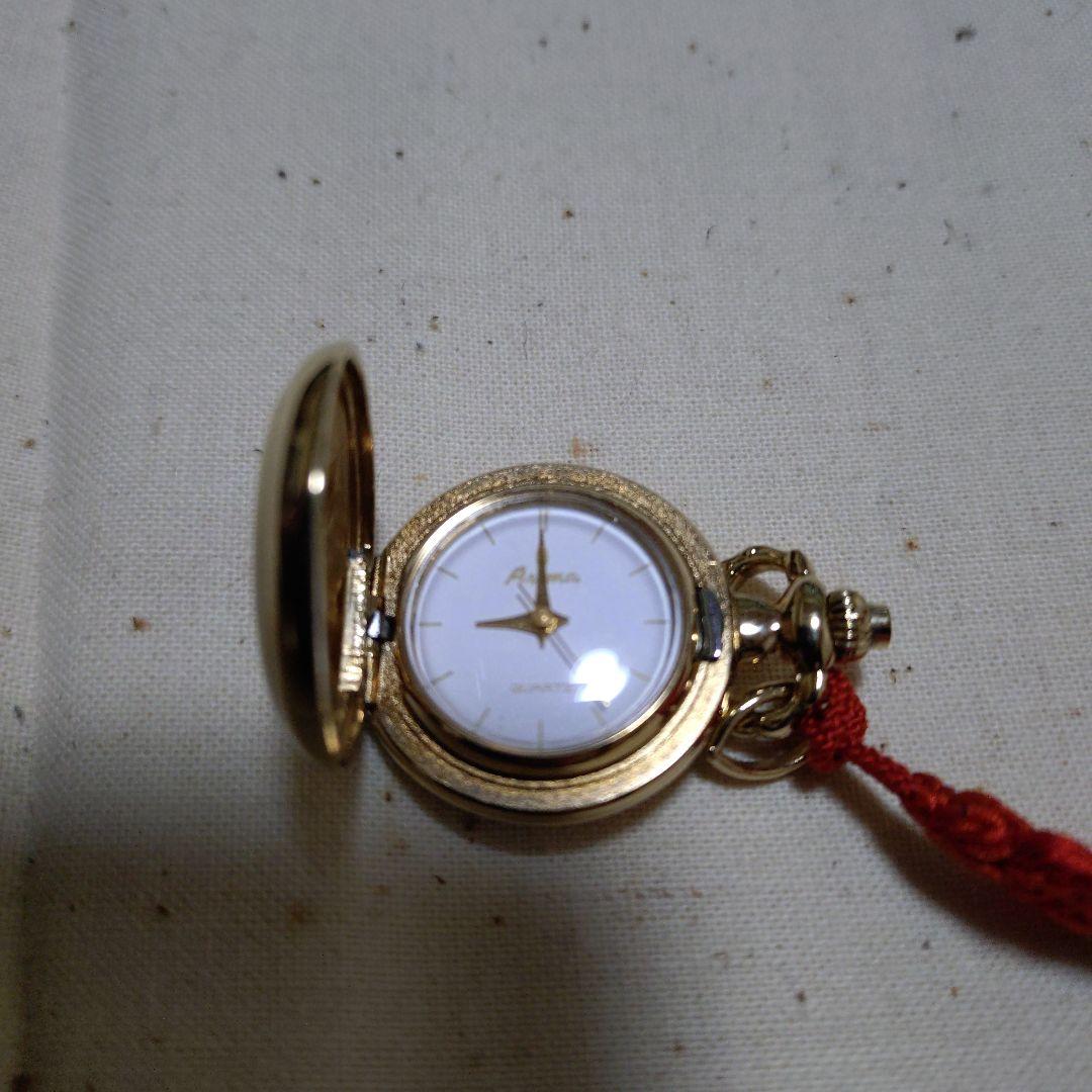 スイス製　Aromaゴールド懐中時計