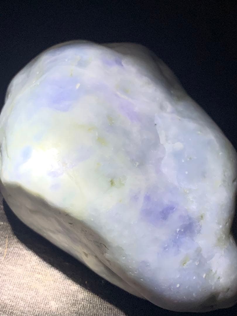 海翡翠　海石　糸魚川ラベンダー翡翠　原石　青紫ひすい　水石　根付　国産鉱物標本