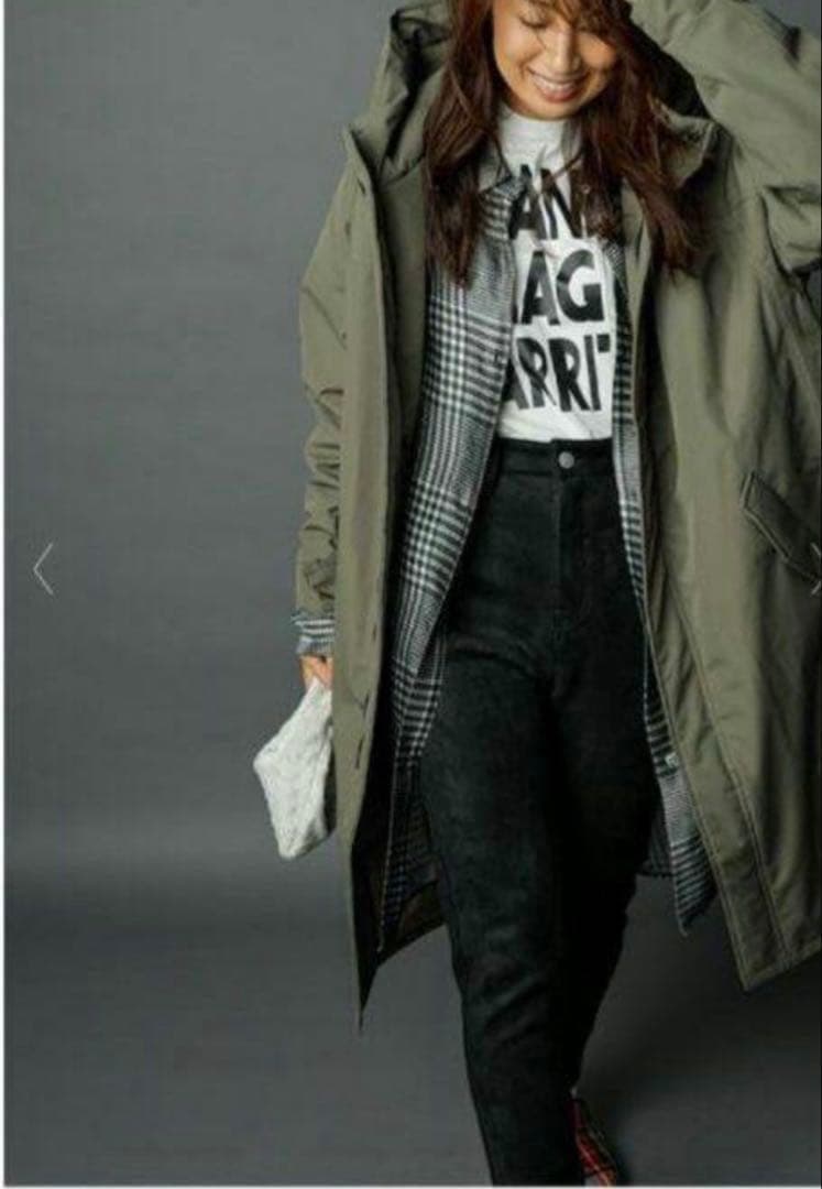 FORME 東原亜希 3レイヤー ロングダウンコート