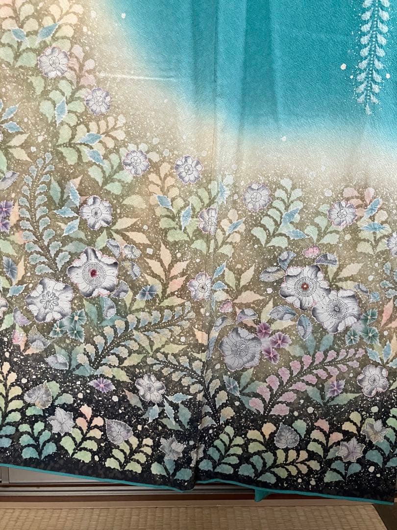 翠山工房　正絹　辻ヶ花振袖