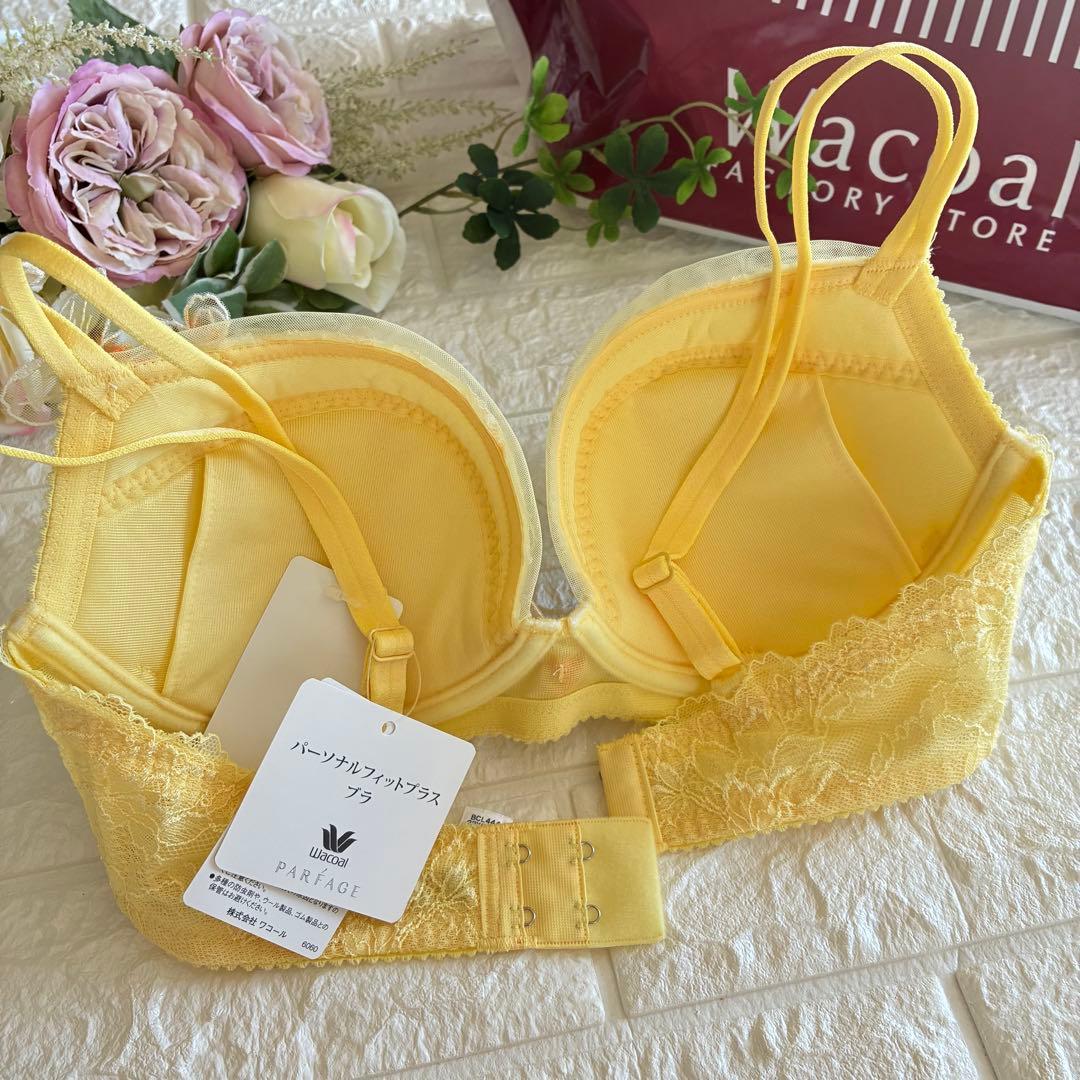 Wacoal パルファージュ 上下セットF65❣️イエロー♡ᵕ̈*大人可愛い♬.*