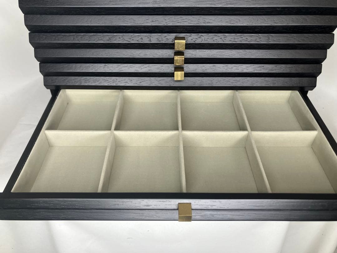 木製 ブラック アクセサリーケース