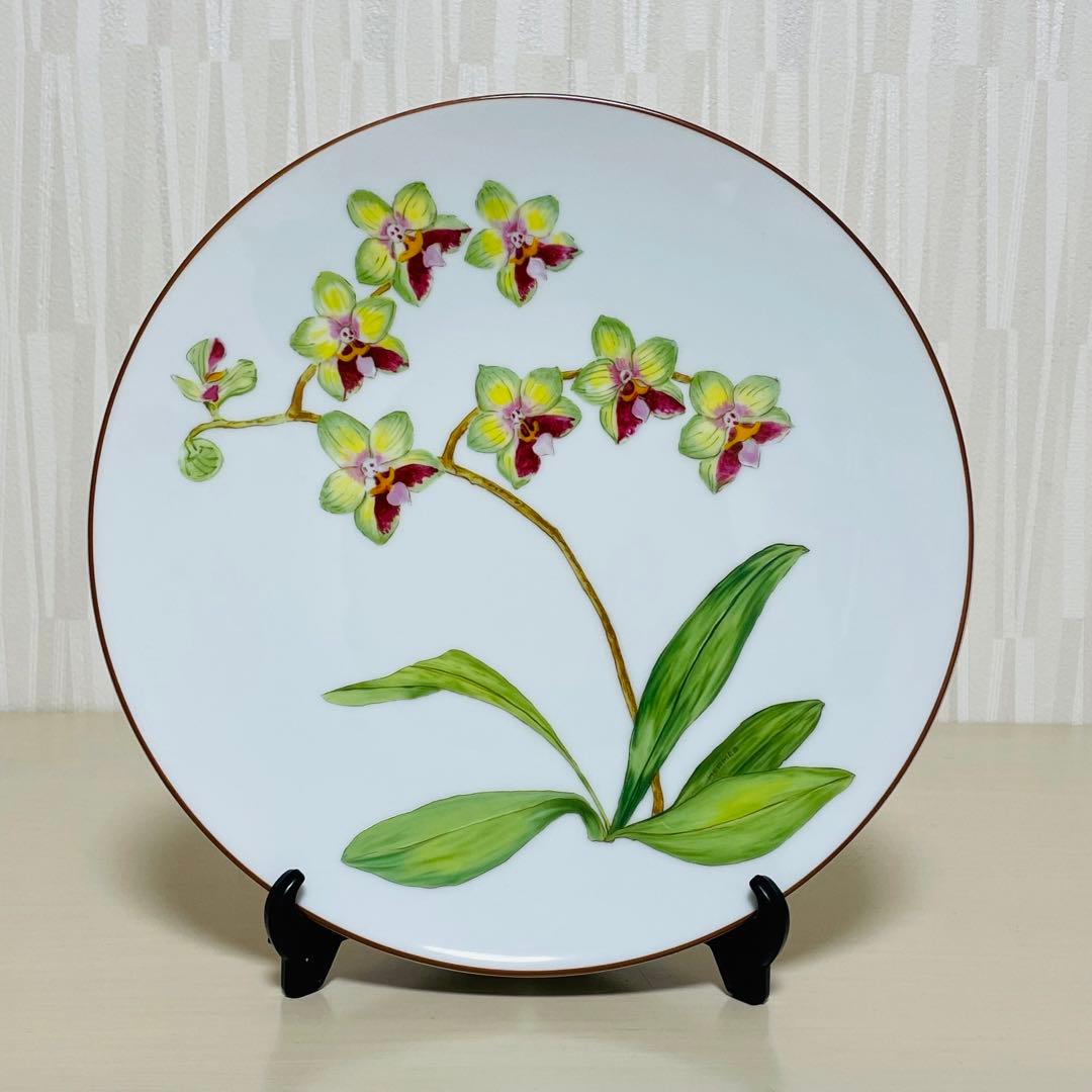 HERMES エルメス オルキデ プレート 皿 蘭 NO.9